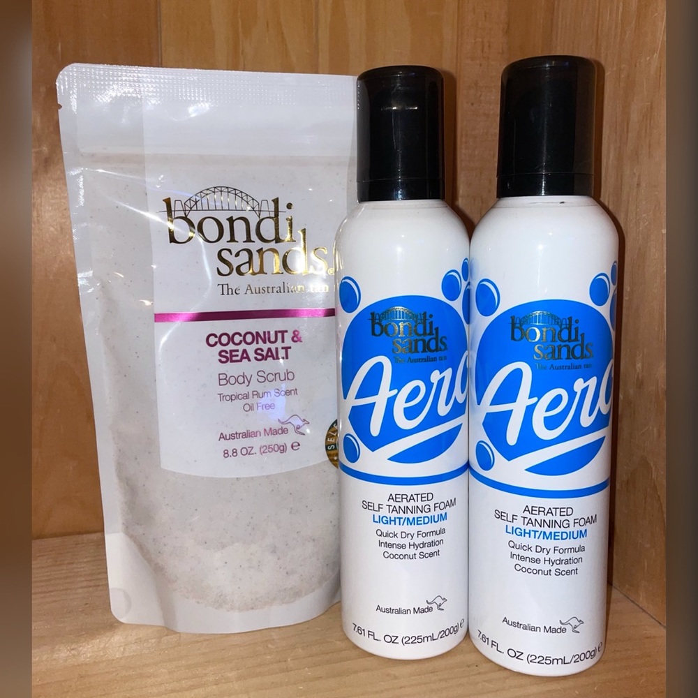 Bondi Sands Aero Tanning Foams & Sea Salt Body Scrub Bundle